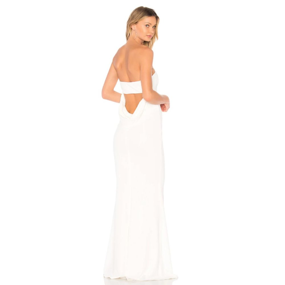 White Mary Kate Gown by Katie May